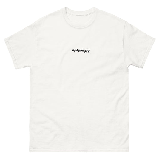 Embroidered "LIFESTYLE" UPDOWN T-Shirt