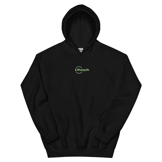 Embroidered "LIFESTYLE" Logo Hoodie