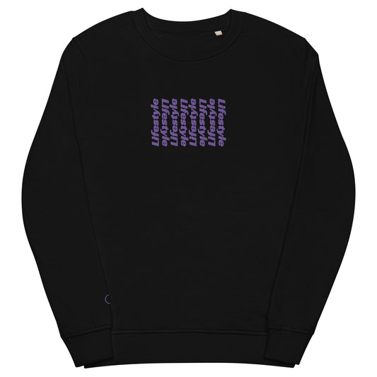 Embroidered "LIFESTYLE" UPDOWN Sweater